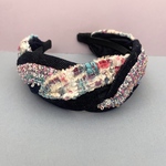 LINTON TWEED♡大人のためのツイストリボン♡カチューシャ♡デニム