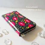 💋kiss💋レオパード　ラウンドファスナー財布