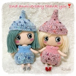 ２周年記念🍁秋のどんぐりまつり♡thank you ペアset /ッ　♡ミトン付き