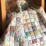 パッチワークキルトマット＊リバティ 優しいお花達