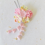 つまみ細工　七五三髪飾り　桜
