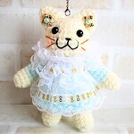 クリスマス２０２２☆～雪の妖精みたいな猫さん【ストラップ】