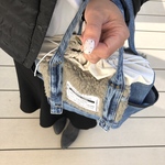 ⁎ボアとデニムのスクエアバッグ⁎
