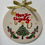 もみの木🎄メリークリスマス🎄円形額