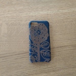 *受注製作*ミナペルホネン*flower nest*ブラック×ブラウン*mina perhonen*iPhoneケース*iPhoneカバー*スマホケース*スマホカバー
