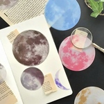 海外フレークシール「Space Moon」海外シール  月  ムーン  天体  PET  10枚   コラージュ素材