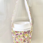 ホットドリンクホルダー（リバティ×ピンク系小花）