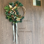 winter wreatheクリスマスリース　ナチュラルリース