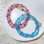 【Autumn  Market】💙❄️チェコガラスショートネックレス