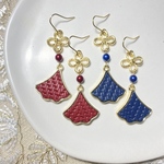 【Autumn  Market】❤️レザー張りチャームピアス