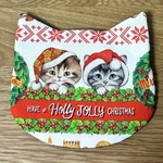 コヤンイサムチョン　クリスマスポーチ　猫型