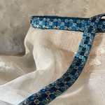 インド刺繍リボン　花　インド刺繍　スパンコール　刺繍リボン　リボン　りぼん　※10月8日よりゆうパケットにて発送となります。