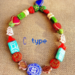 C type【FLOCO christmas wreath24コセット】JIRI＊IVANA#czech beads#チェコビーズ　ざっくり10〜20㍉程度