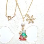クリスマスうさぎのネックレス