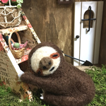 羊毛フェルトナマケモノくん