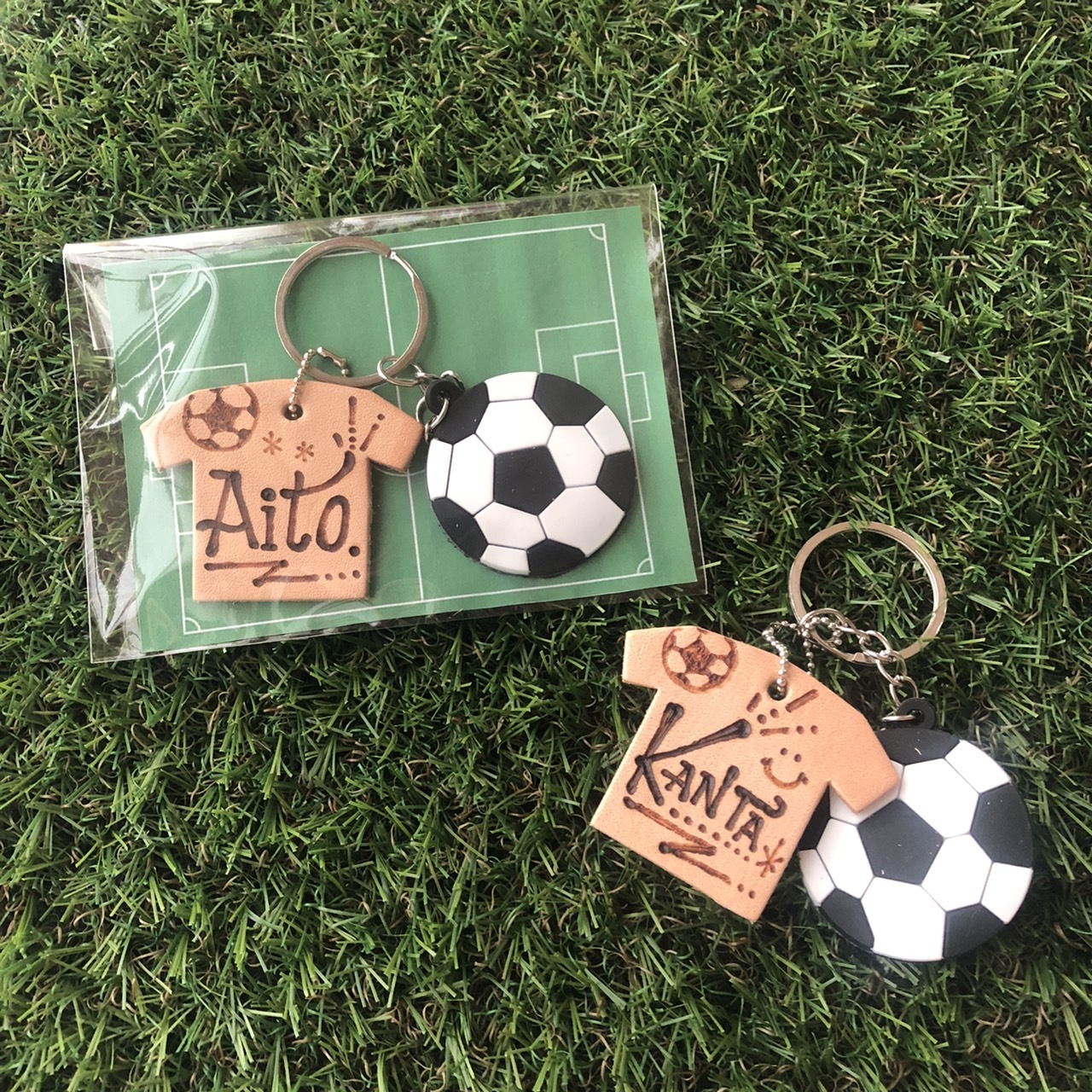 サッカーキーホルダー⚽ - OMUTSUNおむつん | minne 国内