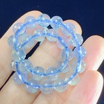 モスアクアマリン 7.3mm◆透明感◆K00517 天然石ブレスレット パワーストーンブレスレット