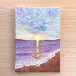 アクリル画《原画》✴︎ 煌めく朝陽の海✴︎ 