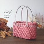 ミニかごバッグ No.461 m ♡ クラフトバンド