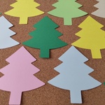【再販】もみの木　クリスマスツリー　メッセージカード　壁面　クリスマス　