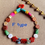 F type【FLOCO christmas wreath24コセット】JIRI＊IVANA#czech beads#チェコビーズ　ざっくり10〜22㍉程度
