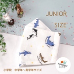 🦈𓈒𓏸 サメ柄  舟形マスク 大臣マスク 小学生マスク ジュニアマスク