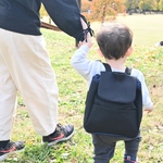 歩きはじめからの帆布✖️岡山産デニムのベビーリュック＊ブラック受注製作