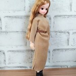 コーデュロイのワンピース☆ベルト付き♪リカちゃん・服☆