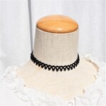 【セミオーダー】レースのようなチョーカー　ブラック１段　