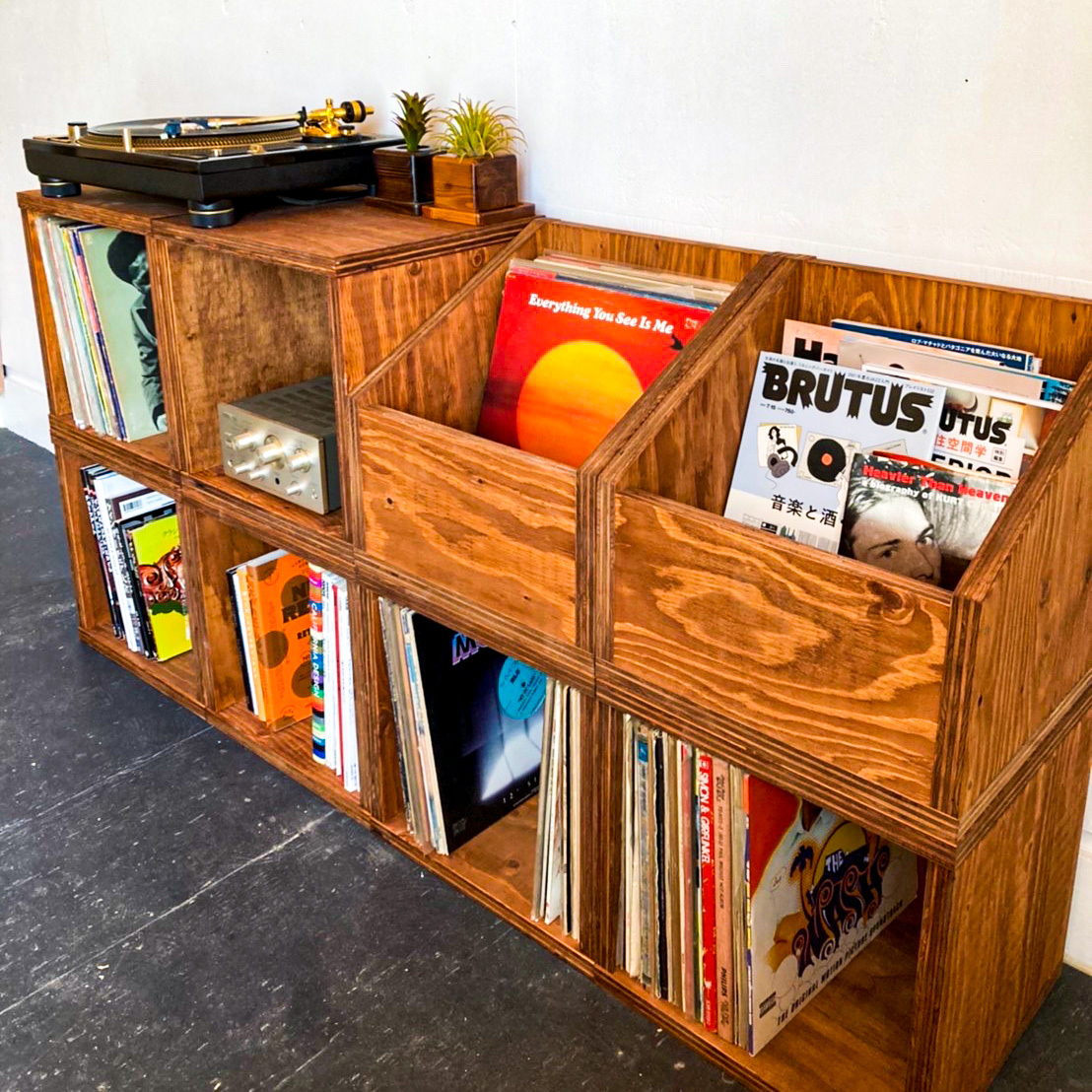 クラシック　レコード BOX 7セット VINTAGEレコードボックス12インチ7インチ 選べる3タイプ 本棚