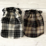 犬服 オーダー ウール素材のギャザースモッグ(新色)