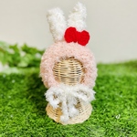 🐰うさぎ ふわふわ ニット帽 ピンク