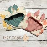 送料無料♡ミント うさ耳フード付きタンク XS〜 犬服 ドッグウェア イースター 春