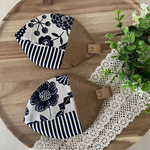 ほっこり🍃はっぱコースター　２枚セット　北欧ボタニカルフラワーガーデン