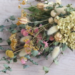 イエロー/黄色系花材セット ハーブ.ユーカリ.タンジーなど
