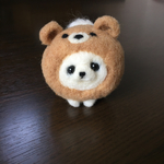 ポメラニアンの赤ちゃん♡くまさん着ぐるみ