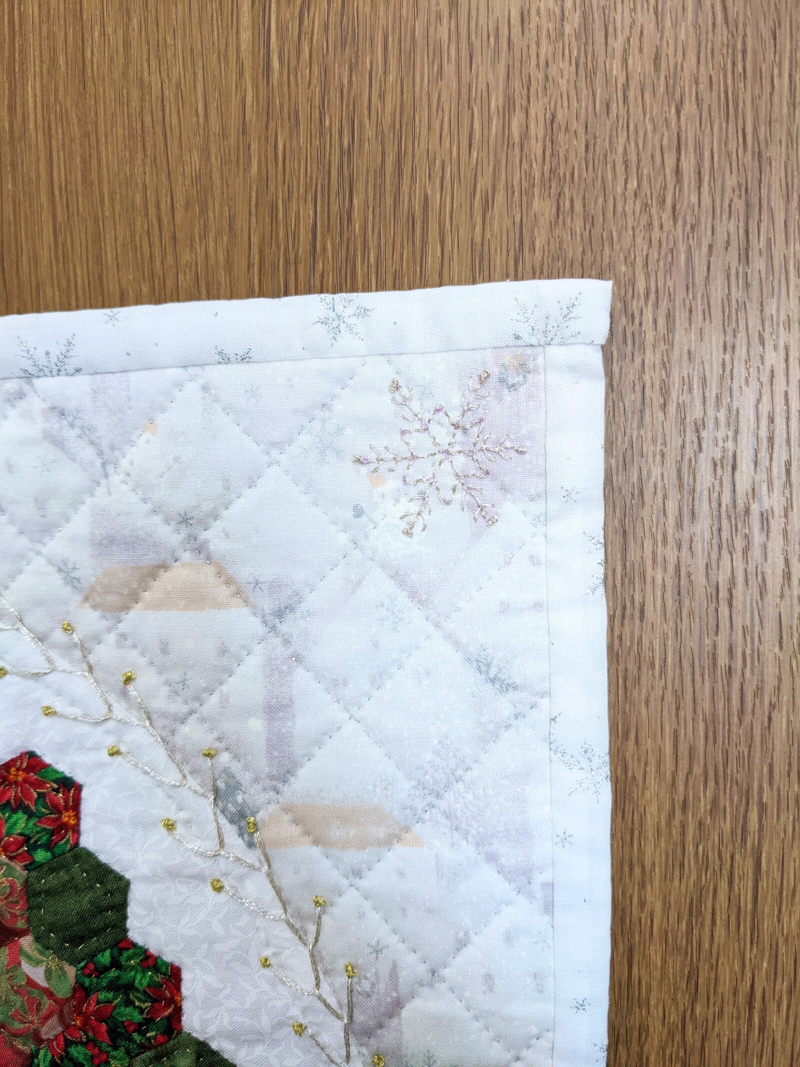 パッチワークキルト クリスマスツリータペストリー ハンドメイド