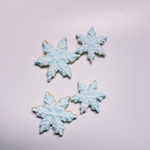 雪の結晶のアイシングクッキー(大小2個入)