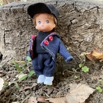 011ミキちゃんマキちゃんフレンド　りくくん　チェックデニムジャケット　コーディネート