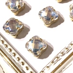 10個入り四葉ビジュー（クリスタルムーン）