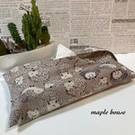 ［Sale］コンパクトボックスティッシュケースカバー🍀くすみカラーのハリネズミ🦔