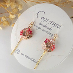[ﾃﾞｨｯﾌﾟﾌﾗﾜｰ]クリスマス🎄小花ピアス/イヤリング(Aタイプ)