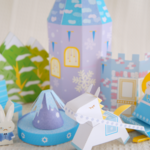 ＊飾れる紙玩具＊雪の国のお姫さま（フルセット） 