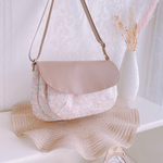 Raffine shoulder bag  ラフィネショルダーバッグ【リビー・フレンチパステル×シナモン】オーダー専用