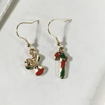 🎄クリスマス🎁カラフル　アシンメトリー ピアス