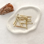 10pcs  スリム ヘアピン パーツ　m724
