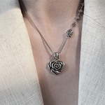 Re ▽ 2way heart necklace
