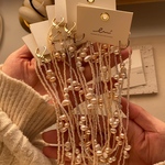 ちぐはぐ 淡水パール ビーズ マスクストラップ 🌷 高品質 じくざく マスクストラップ 華奢 パールチェーン ゴールド 天然素材 不揃いパール フラワー 結婚式 二次会 成人式