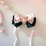 カチューム　⚜️ホワイトゴールド&グリーン💚 moanaribbon 🎀 ペット用【ネコポス対応】