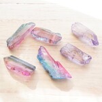 限定1set 大6個 天然石水晶 クリスタル 氷柱 グラデーション 染め バイカラー
